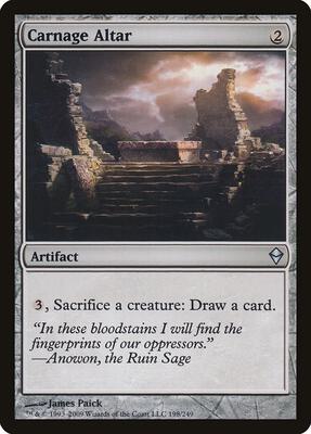 Carnage Altar card from Zendikar