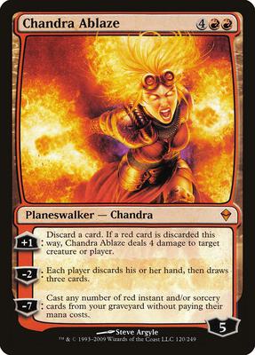 Chandra Ablaze card from Zendikar
