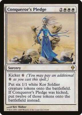 Conqueror's Pledge card from Zendikar