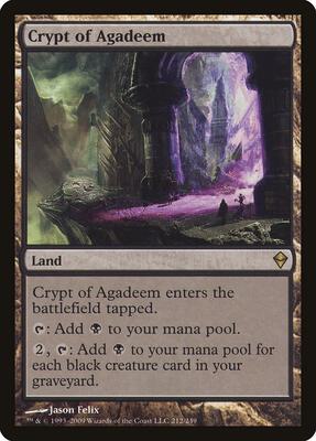 Crypt of Agadeem card from Zendikar