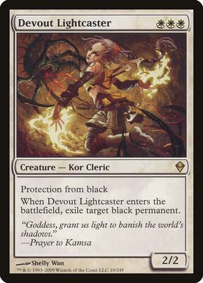 Devout Lightcaster card from Zendikar