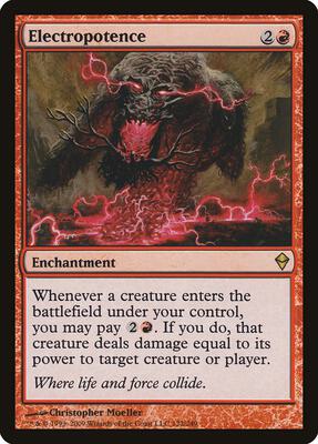 Electropotence card from Zendikar