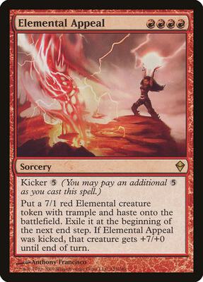 Elemental Appeal card from Zendikar