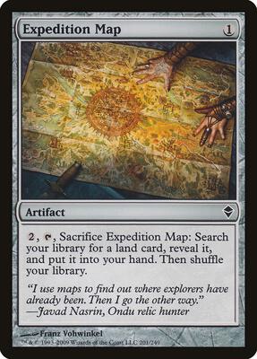 Expedition Map card from Zendikar