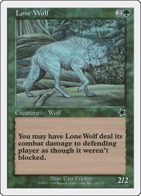 Lone Wolf card from Starter 1999