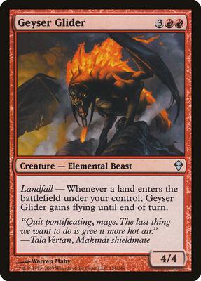 Geyser Glider card from Zendikar