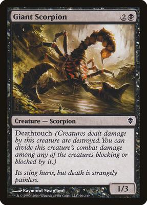 Giant Scorpion card from Zendikar