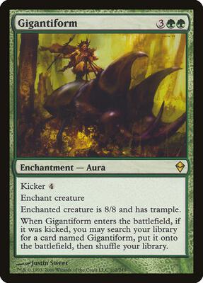 Gigantiform card from Zendikar