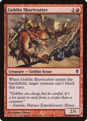 Goblin Shortcutter card from Zendikar