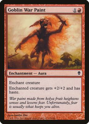 Goblin War Paint card from Zendikar