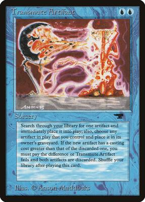 Transmute Artifact card from Antiquities