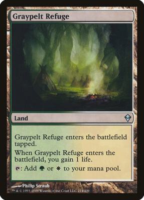 Graypelt Refuge card from Zendikar