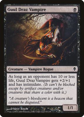 Guul Draz Vampire card from Zendikar