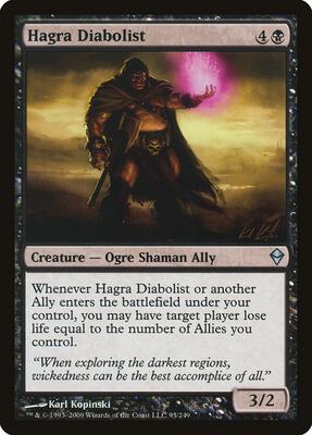 Hagra Diabolist card from Zendikar