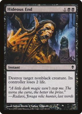 Hideous End card from Zendikar