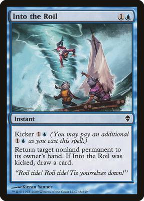 Into the Roil card from Zendikar
