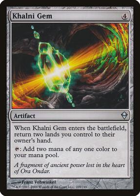 Khalni Gem card from Zendikar