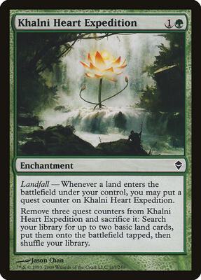Khalni Heart Expedition card from Zendikar