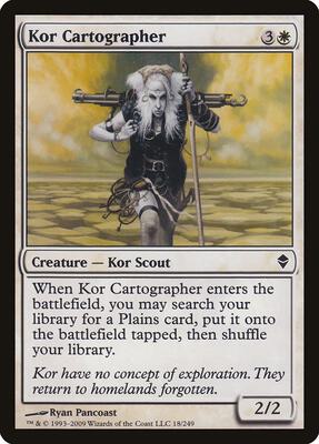 Kor Cartographer card from Zendikar