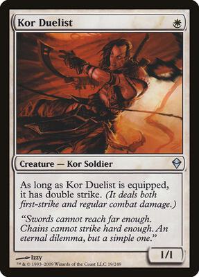 Kor Duelist card from Zendikar