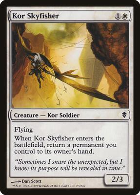 Kor Skyfisher card from Zendikar
