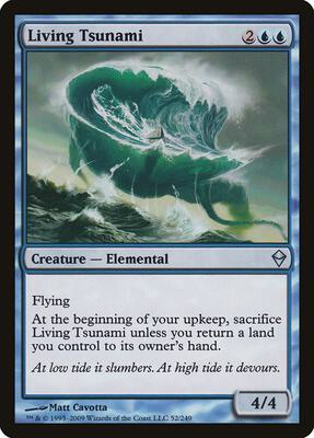 Living Tsunami card from Zendikar