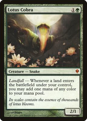 Lotus Cobra card from Zendikar