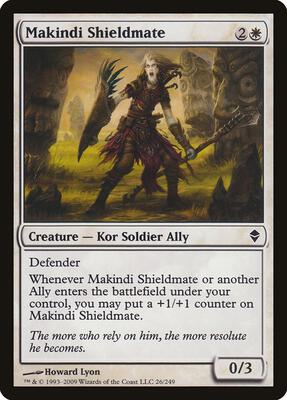 Makindi Shieldmate card from Zendikar