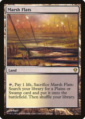 Marsh Flats card from Zendikar