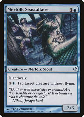 Merfolk Seastalkers card from Zendikar