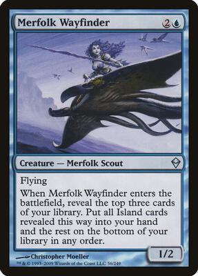 Merfolk Wayfinder card from Zendikar