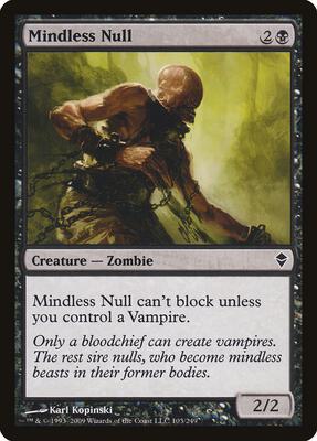 Mindless Null card from Zendikar