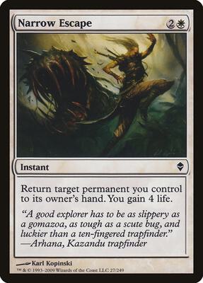 Narrow Escape card from Zendikar