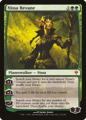 Nissa Revane card from Zendikar