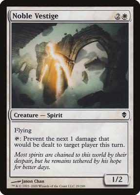 Noble Vestige card from Zendikar