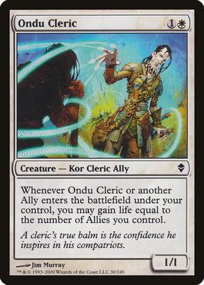 Ondu Cleric card from Zendikar