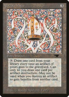 Urza's Miter card from Antiquities
