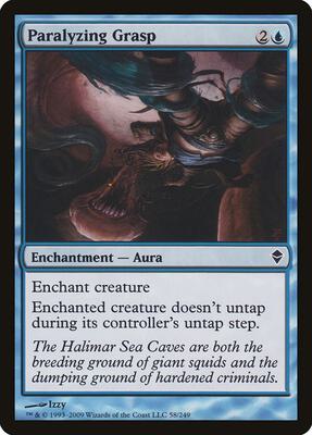 Paralyzing Grasp card from Zendikar