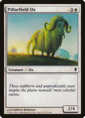 Pillarfield Ox card from Zendikar