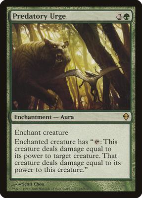 Predatory Urge card from Zendikar