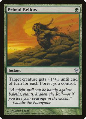 Primal Bellow card from Zendikar