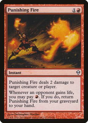 Punishing Fire card from Zendikar