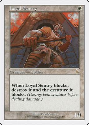 Loyal Sentry card from Starter 1999