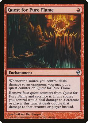 Quest for Pure Flame card from Zendikar