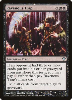 Ravenous Trap card from Zendikar