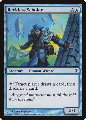 Reckless Scholar card from Zendikar
