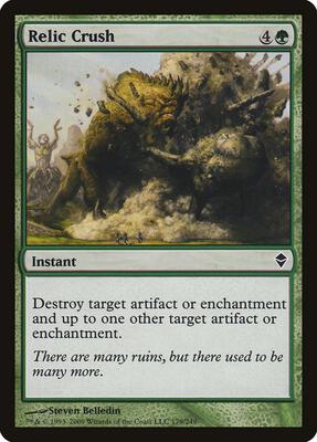 Relic Crush card from Zendikar