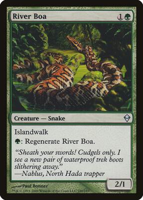 River Boa card from Zendikar
