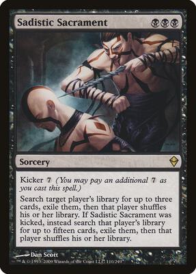 Sadistic Sacrament card from Zendikar