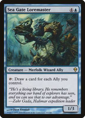 Sea Gate Loremaster card from Zendikar